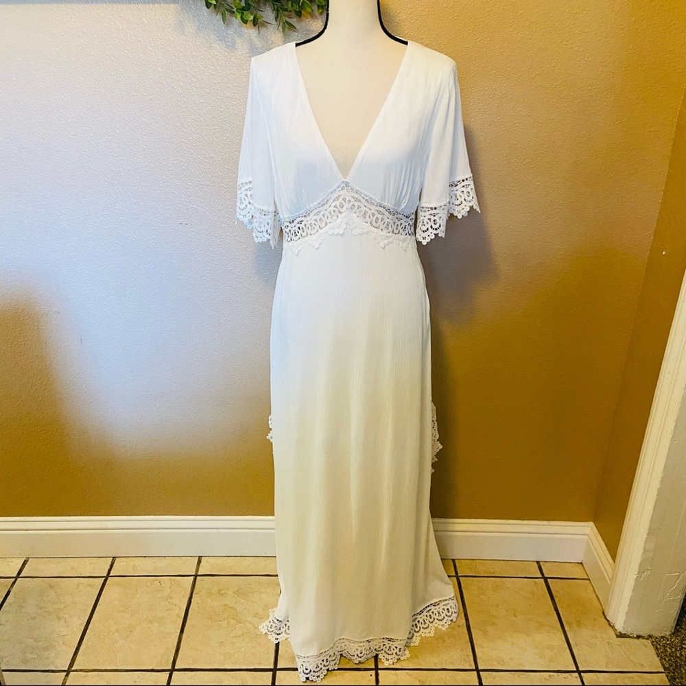 NWOT Lulus Sweeten the Occasion White Lace Maxi Dress - Picture 3 of 17